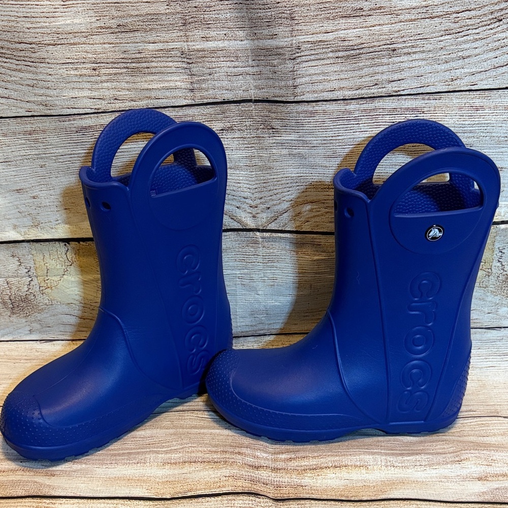 CROCS Kids Blue Rain Boots